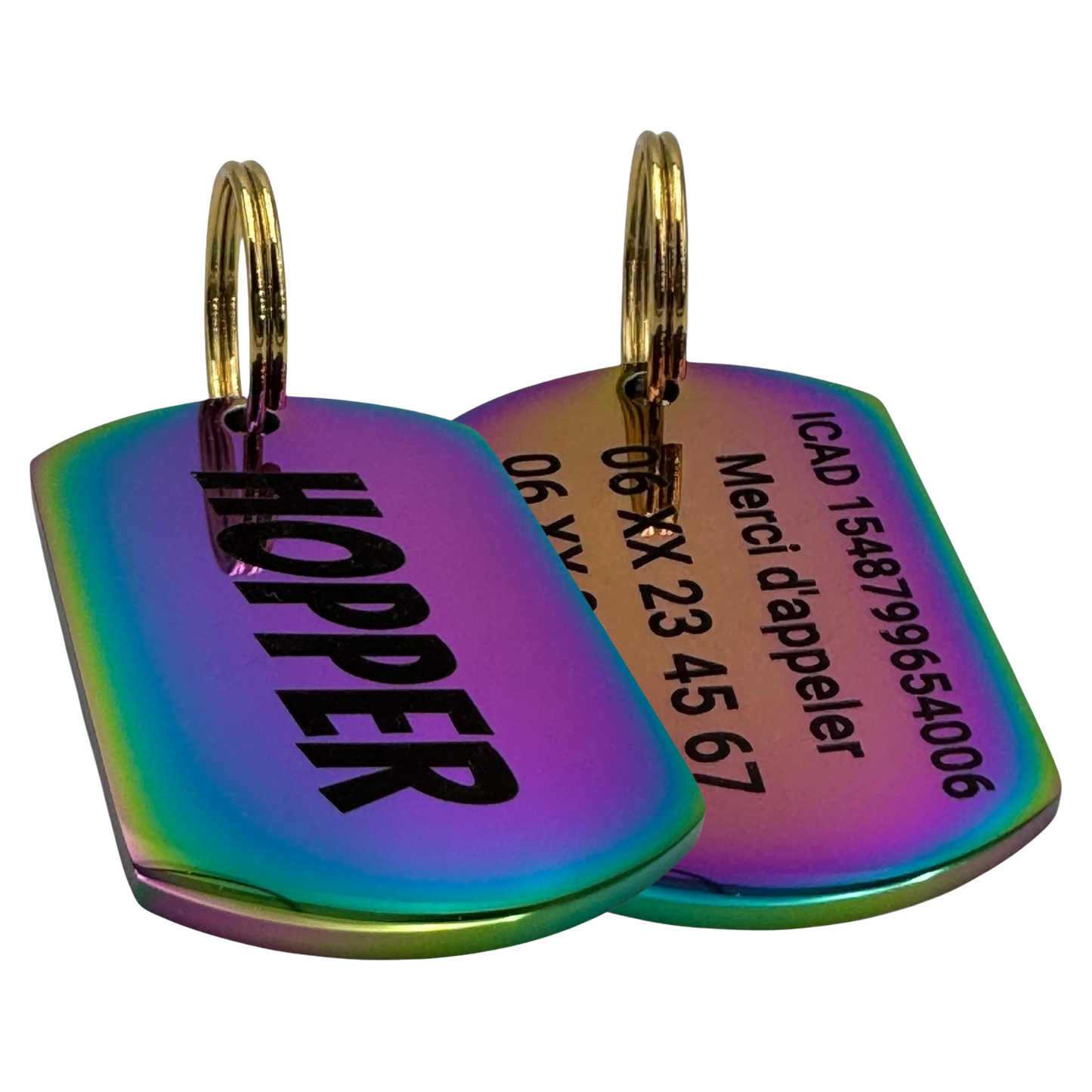 UNIKTAG - Stainless Steel Dog Tag - Customizable - 7 Colors | Luxury and Originality