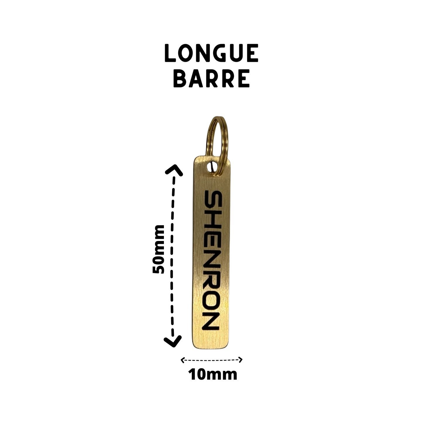 Long brass bar medal