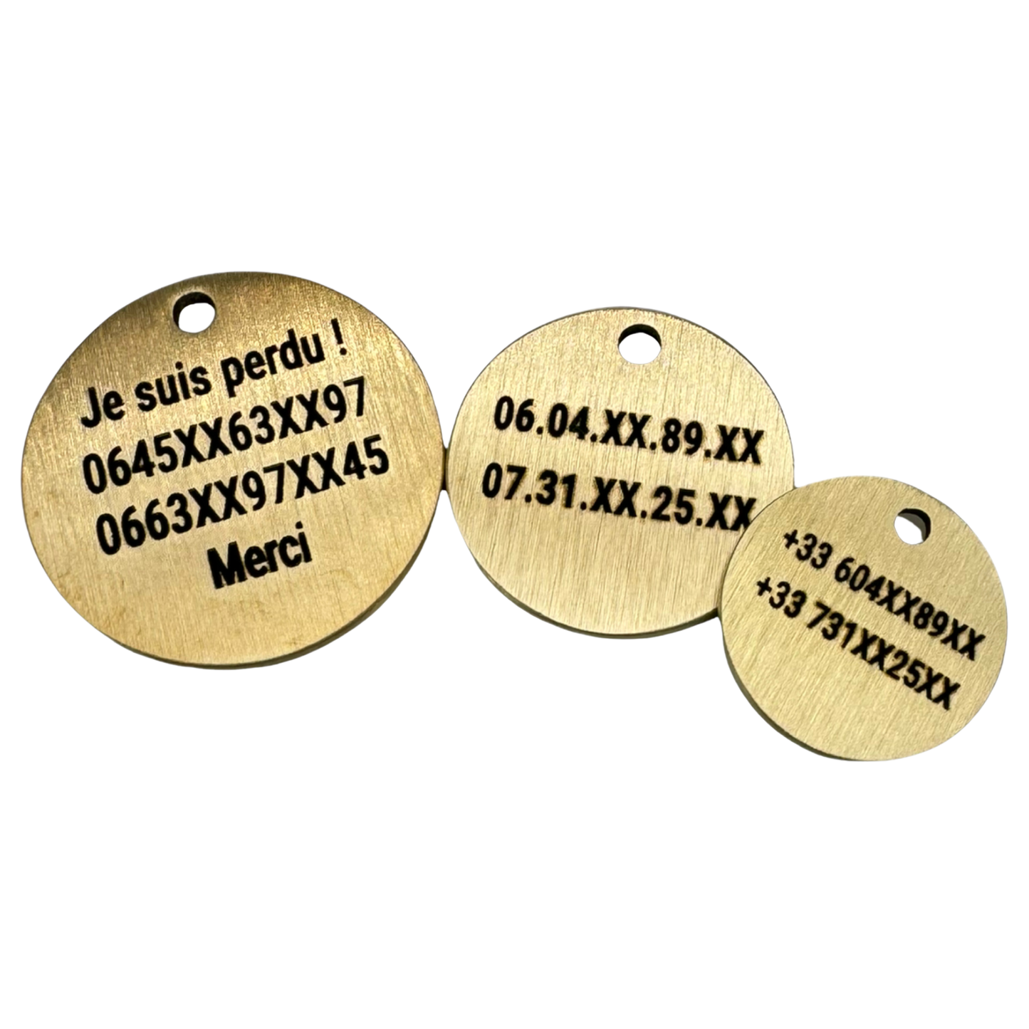25 mm runde Messingmedaille