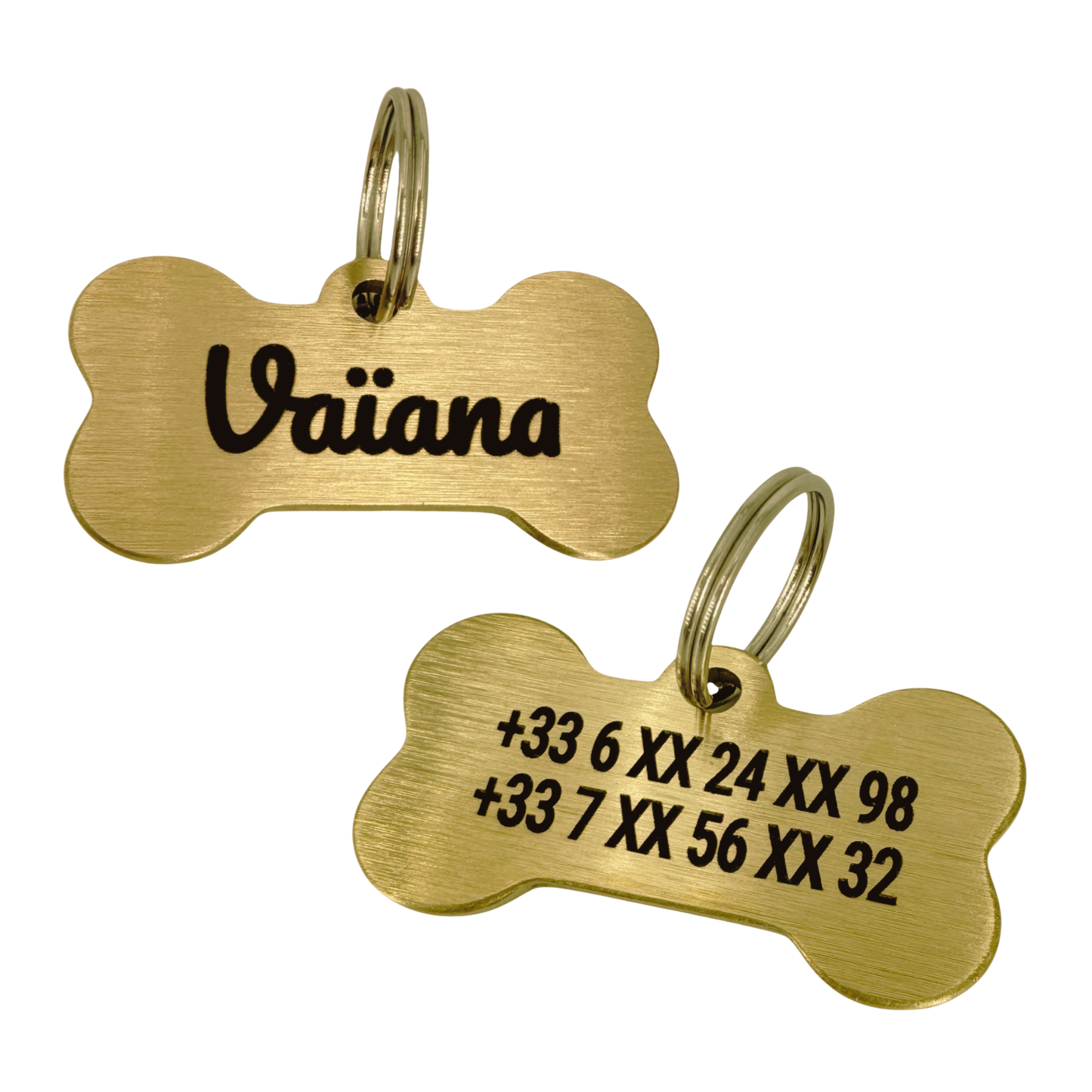 Large brass bone medal