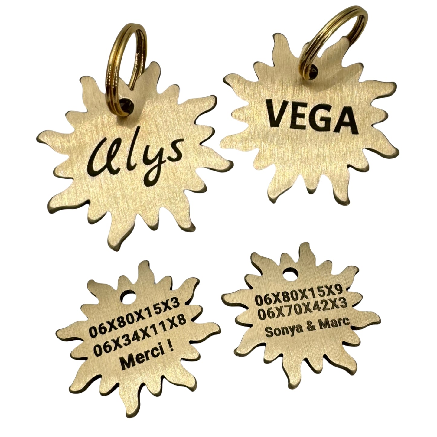 Brass sun medal