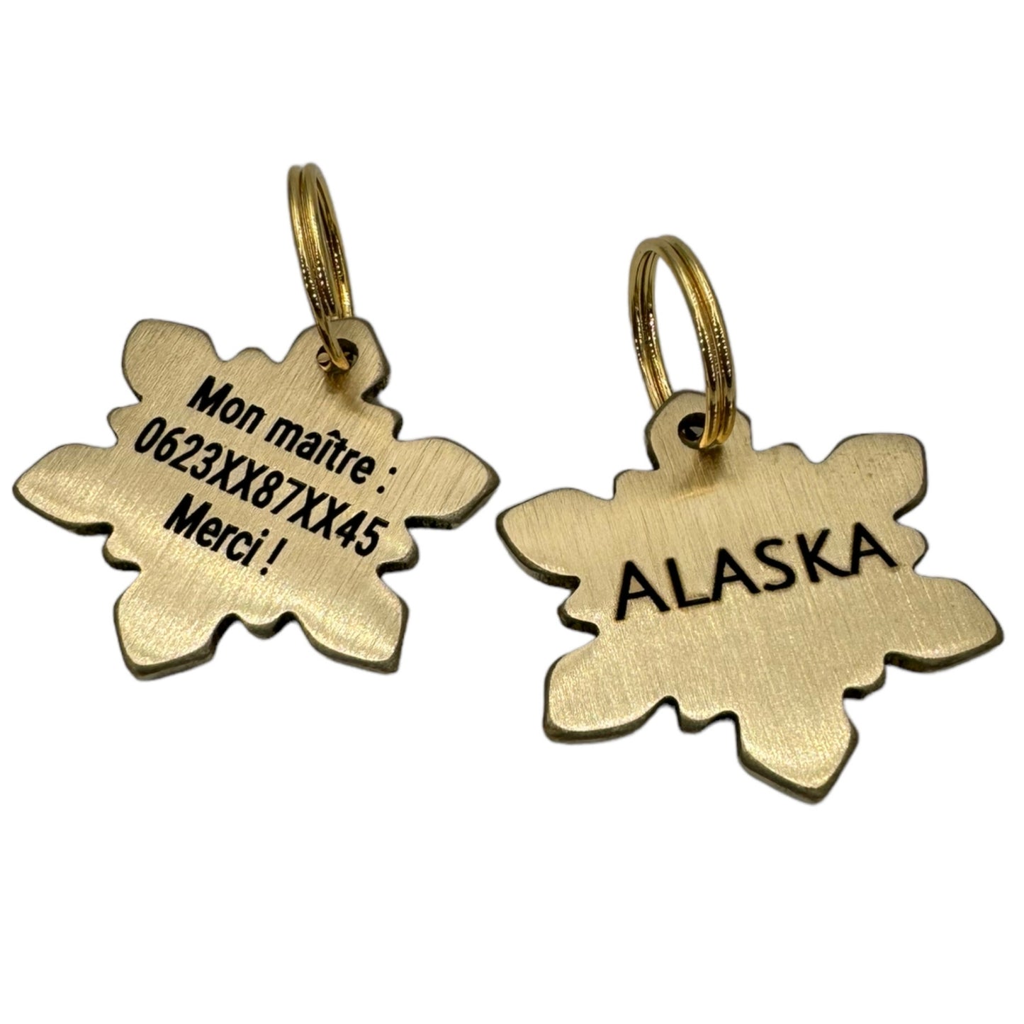 Brass snowflake medal