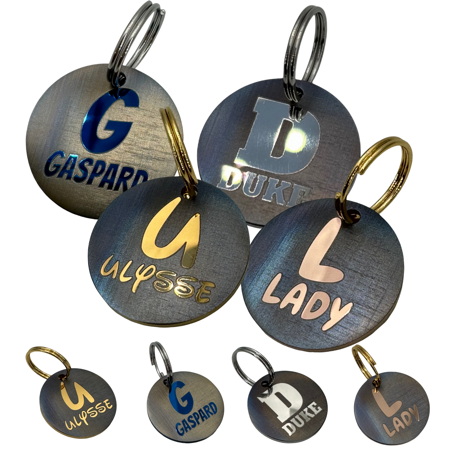 Special Edition Iridescent Numbers & Letters Steel Medal