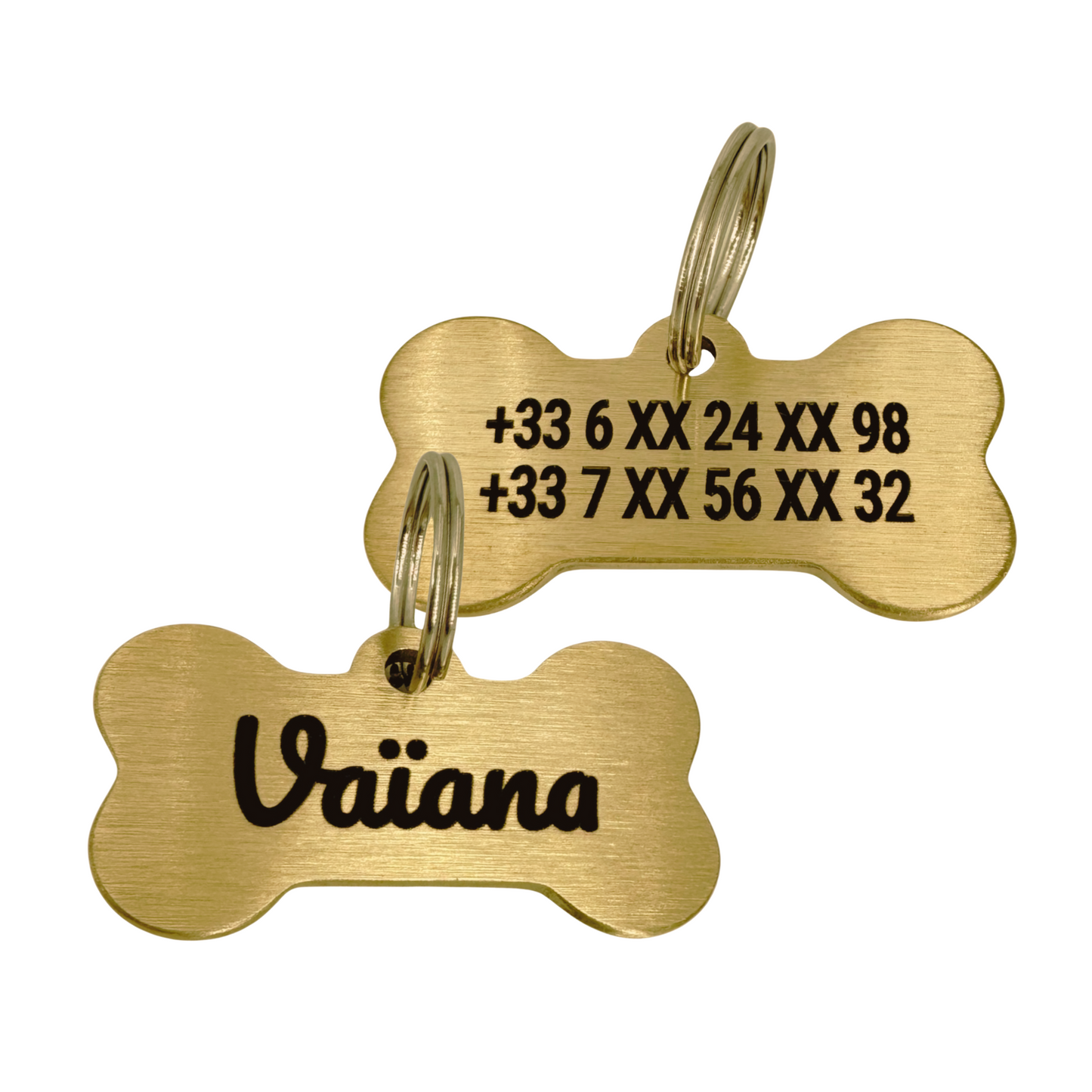 Large brass bone medal