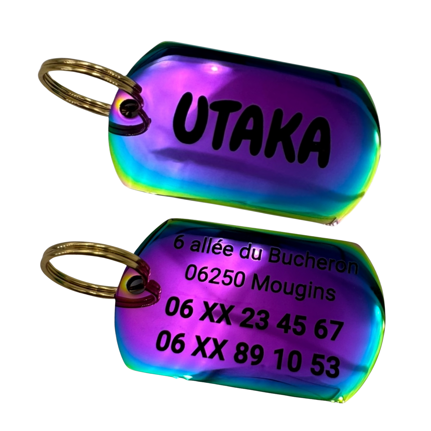 UNIKTAG - Stainless Steel Dog Tag - Customizable - 7 Colors | Luxury and Originality