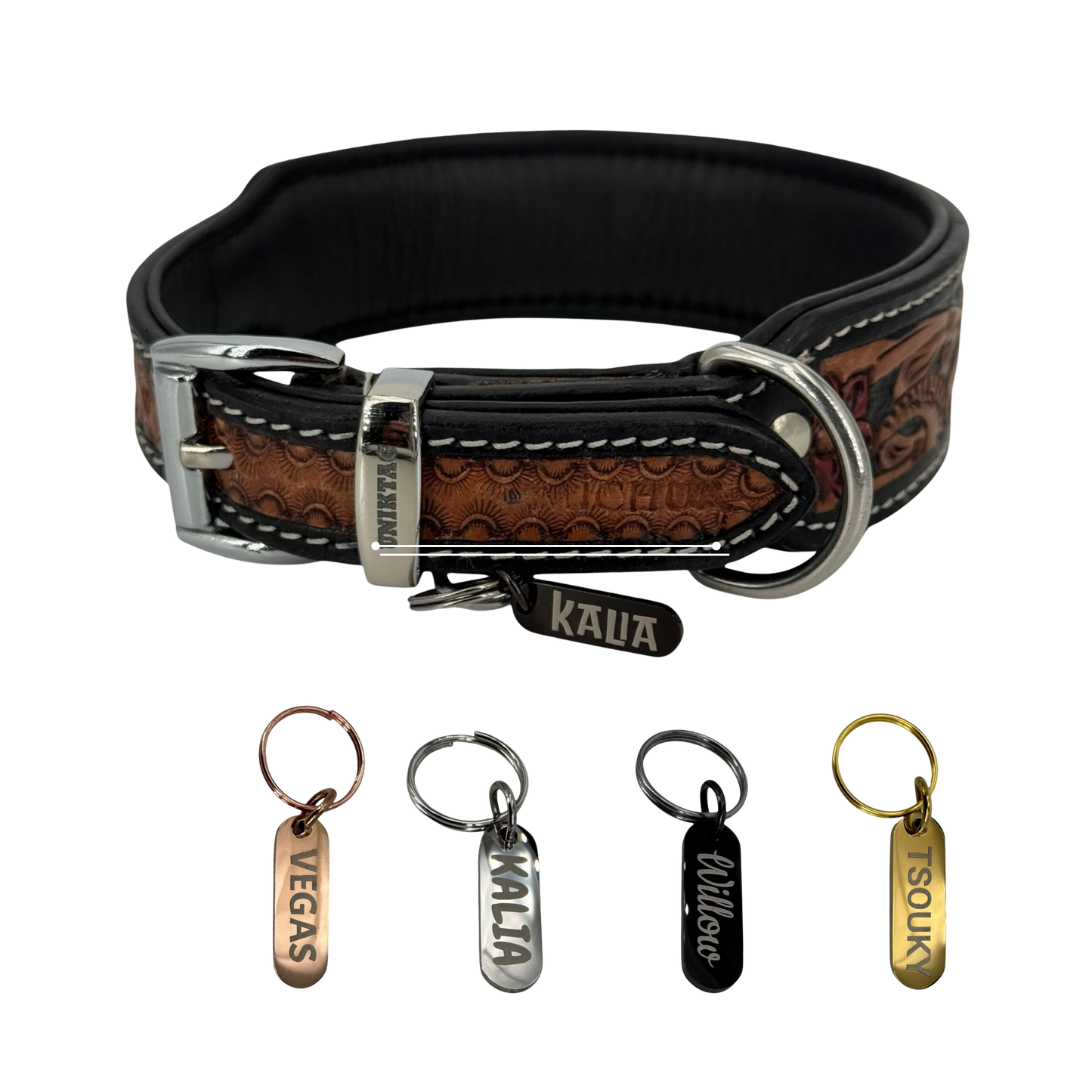 UNIKTAG - Mini-Hunde- und Katzen-ID-Tag aus Edelstahl - Personalisierbar, diskret und elegant | Luxus und Originalität