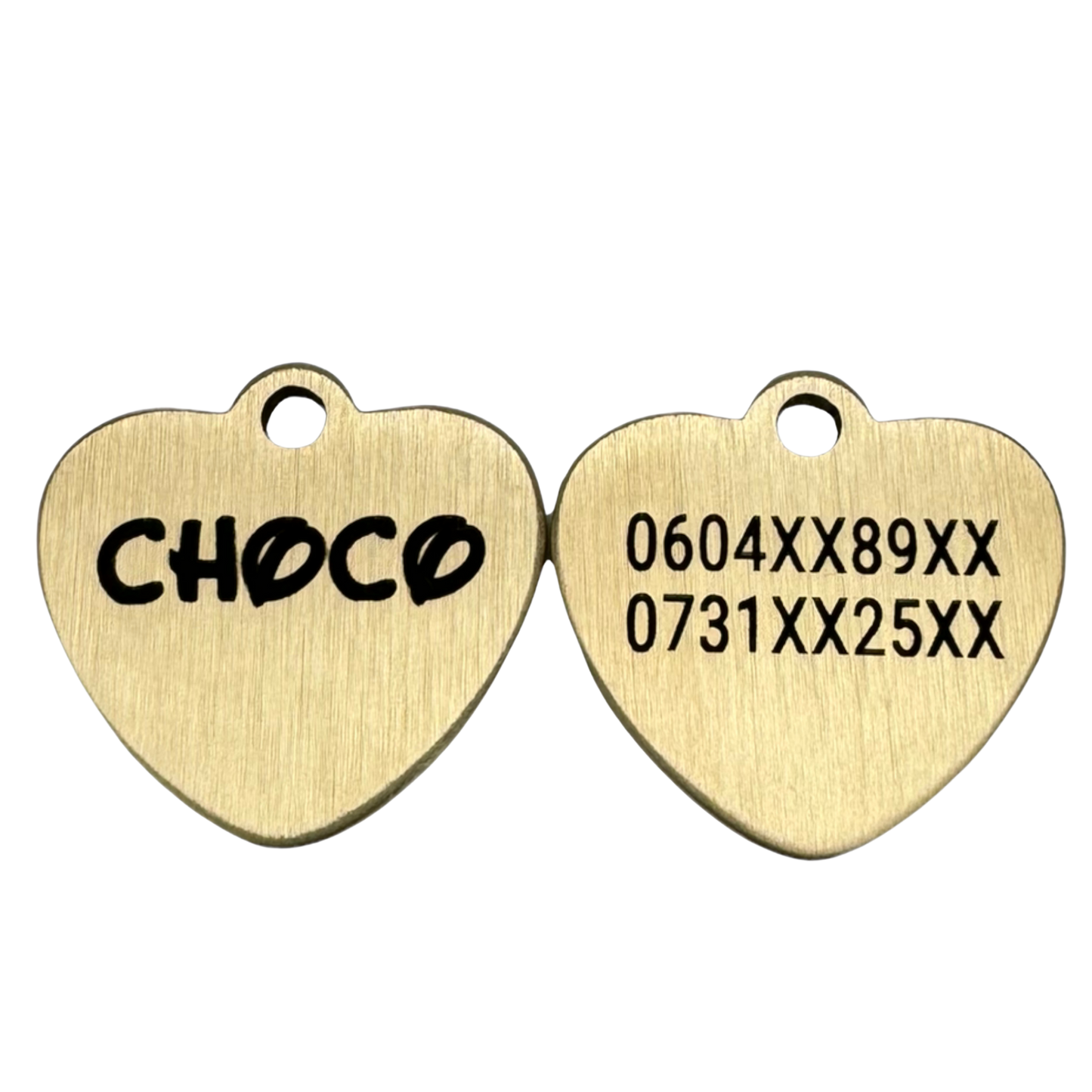 Brass heart medal