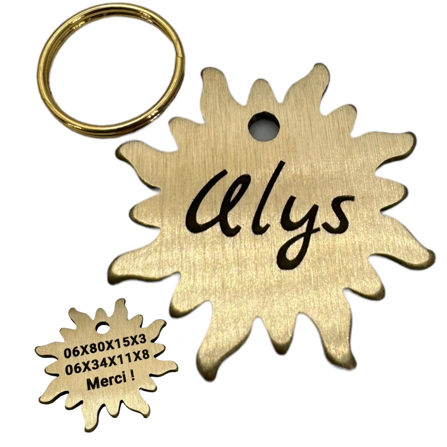 Brass sun medal