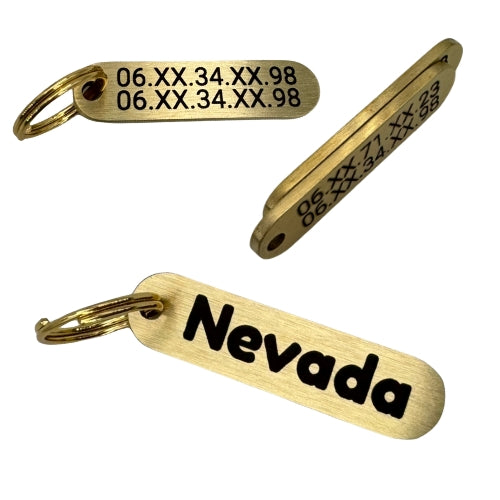 Brass flat bar medal