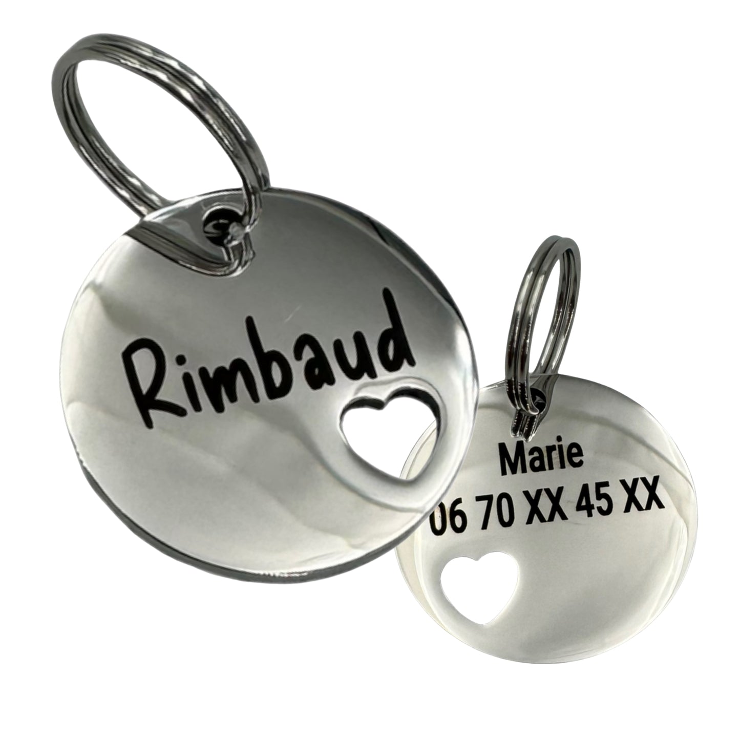 Heart-shaped steel medal