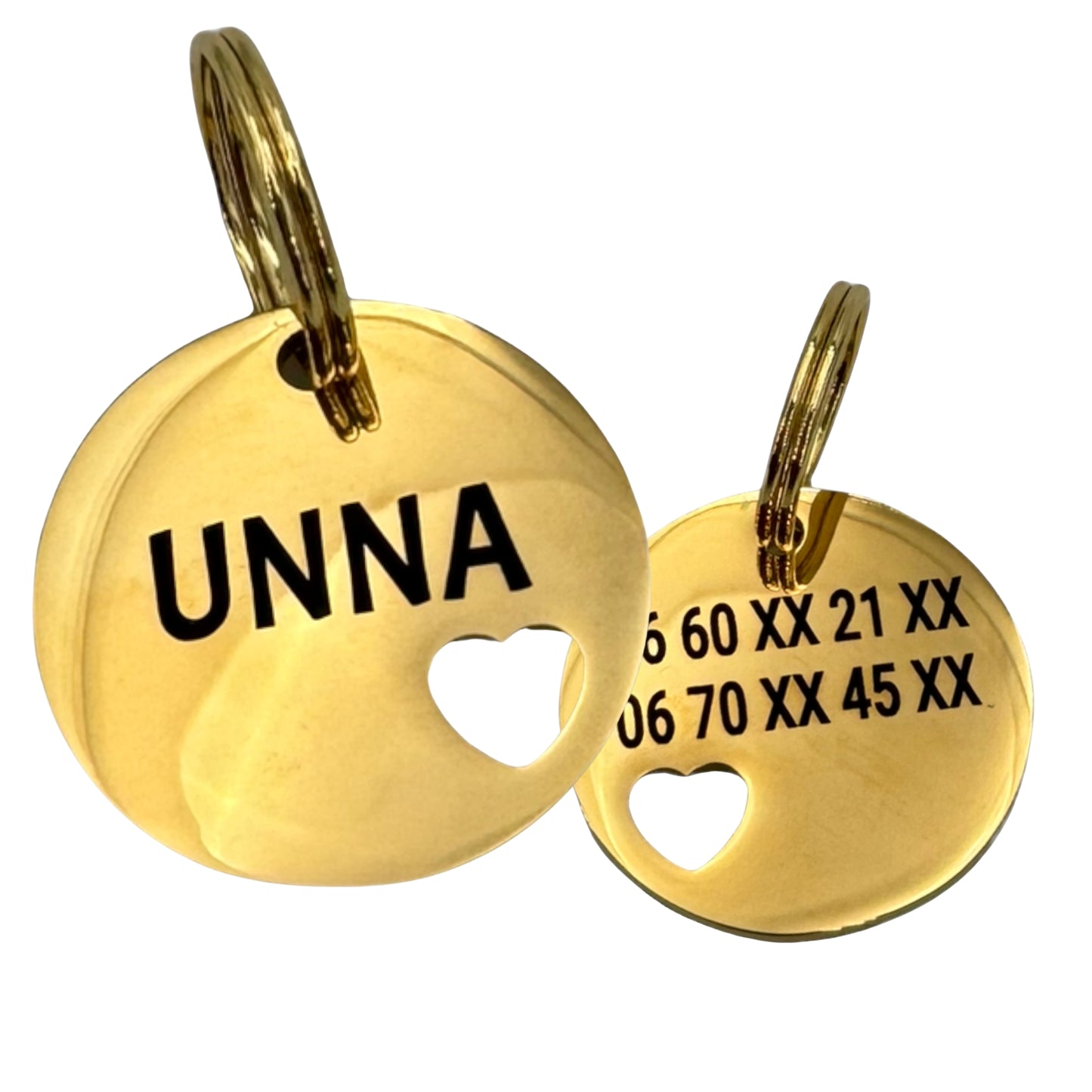 Heart-shaped steel medal