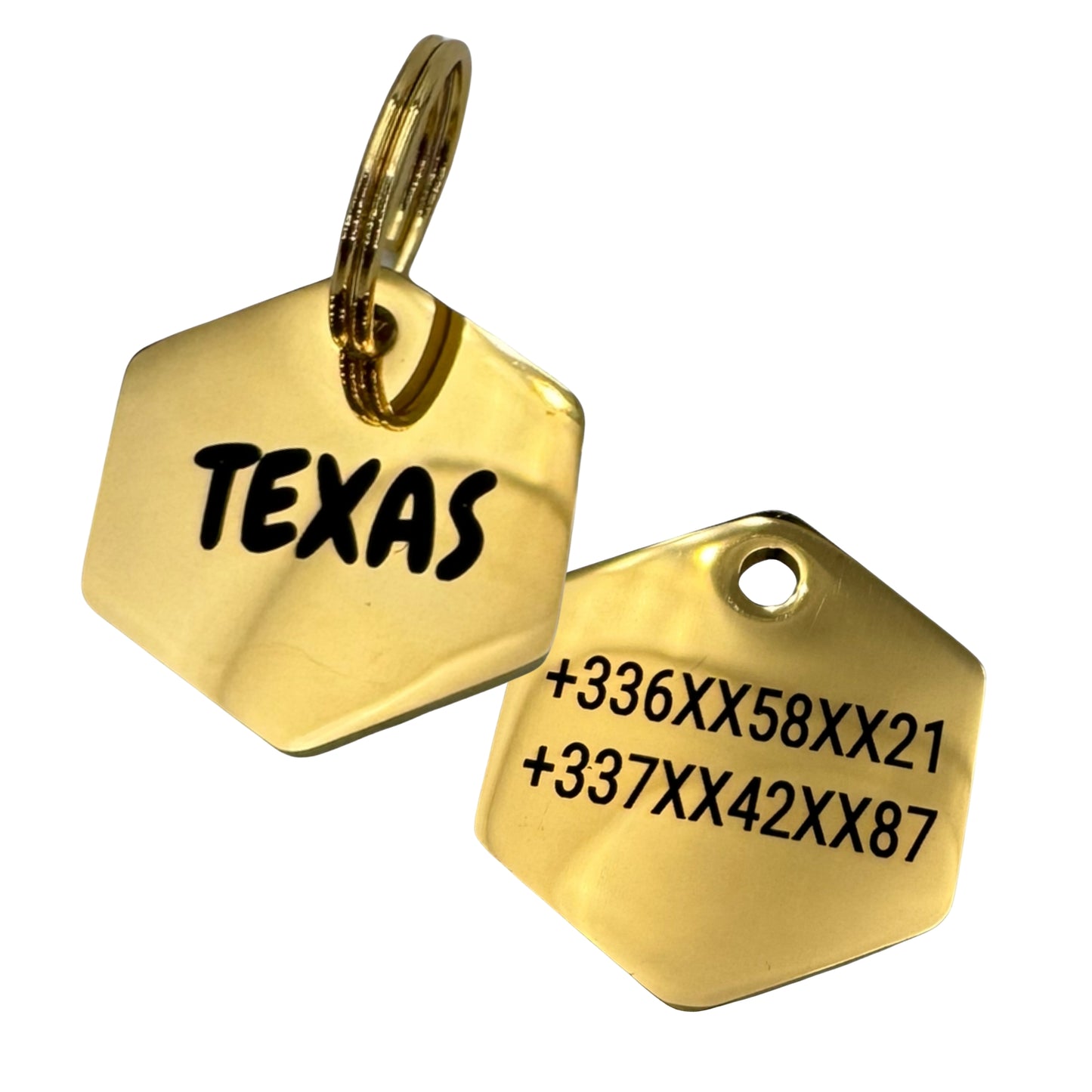 25mm hexagonal steel medal
