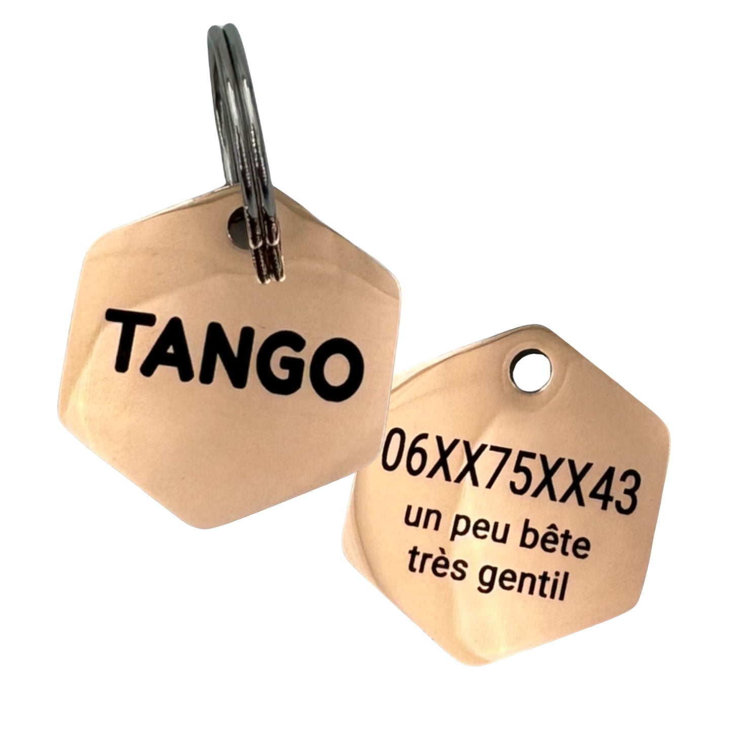 25mm hexagonal steel medal
