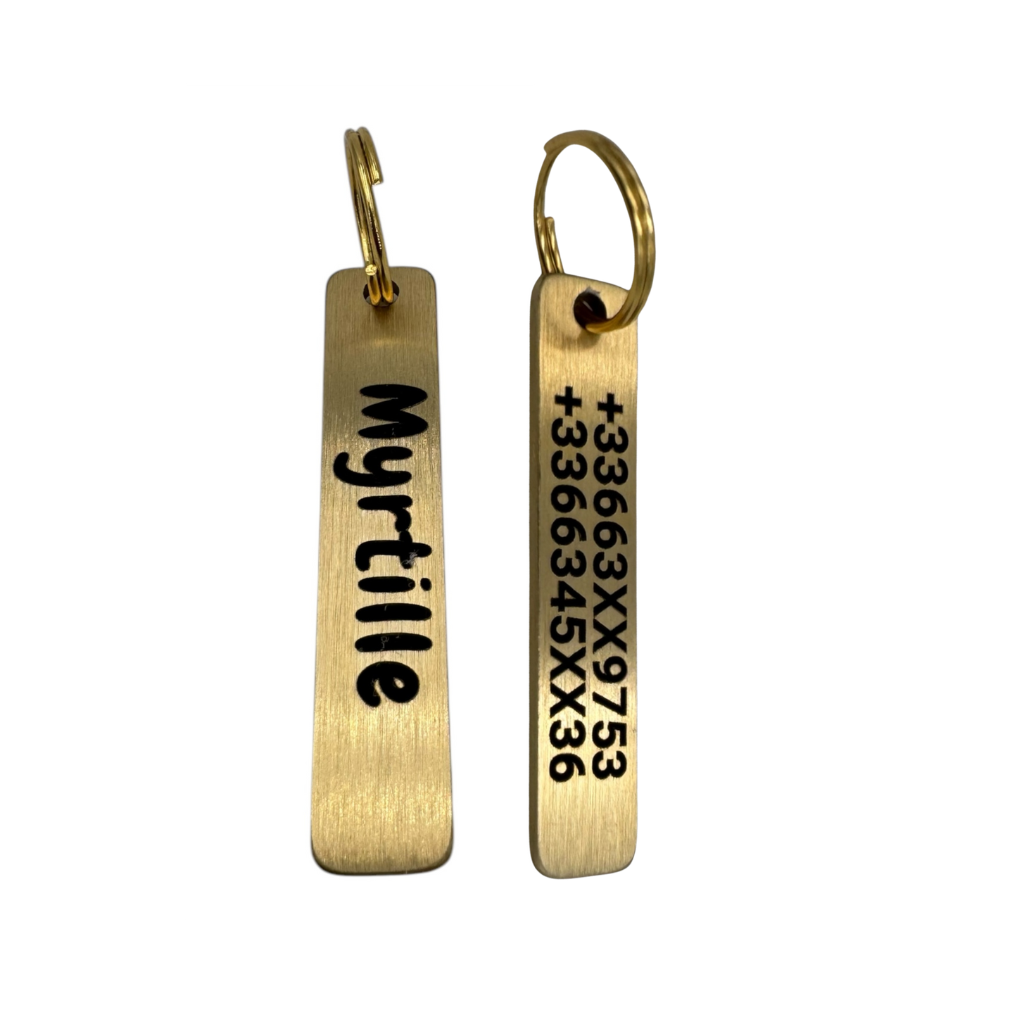 Long brass bar medal