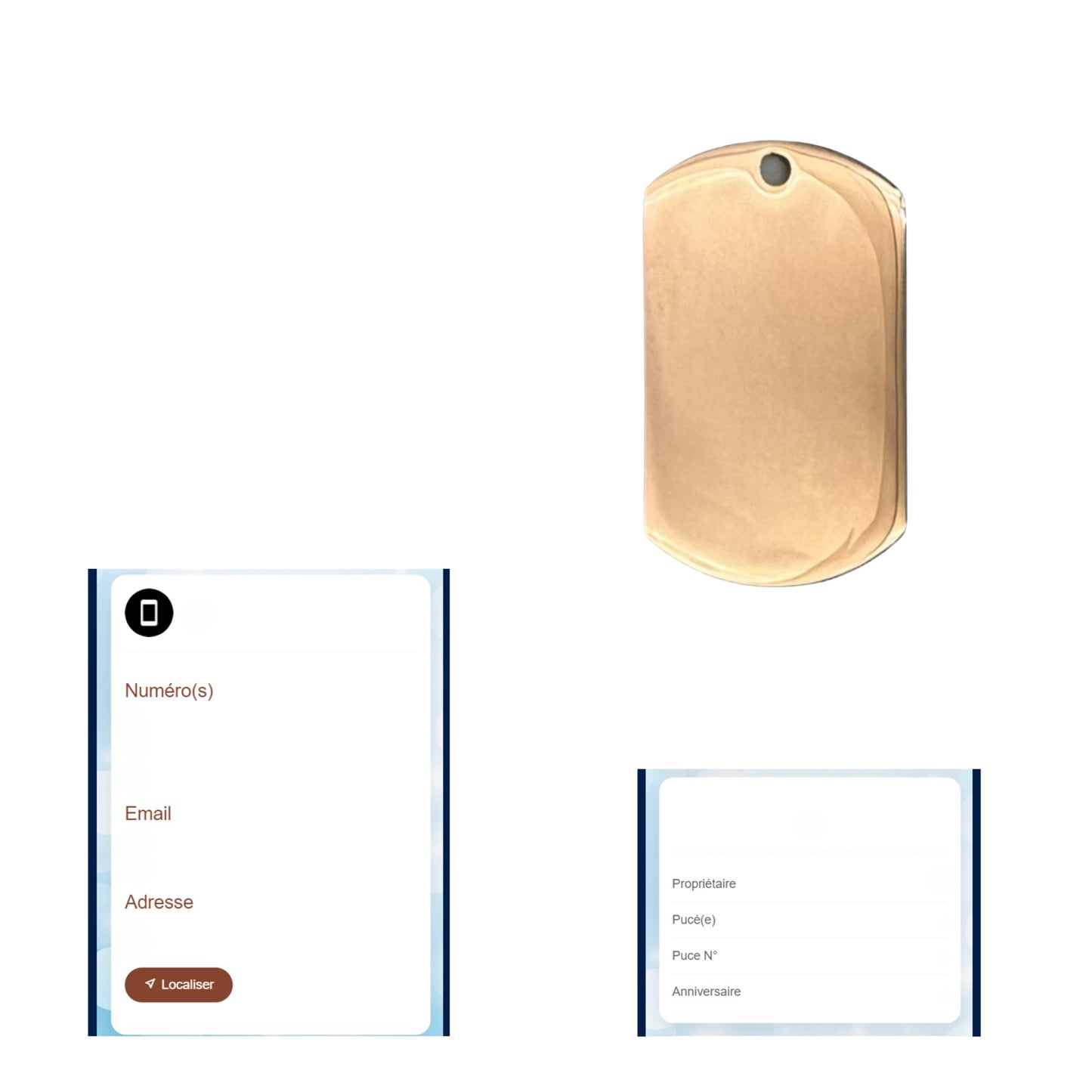 UNIKTAG – QR Code Stainless Steel Dog and Cat ID Tag – Customizable
