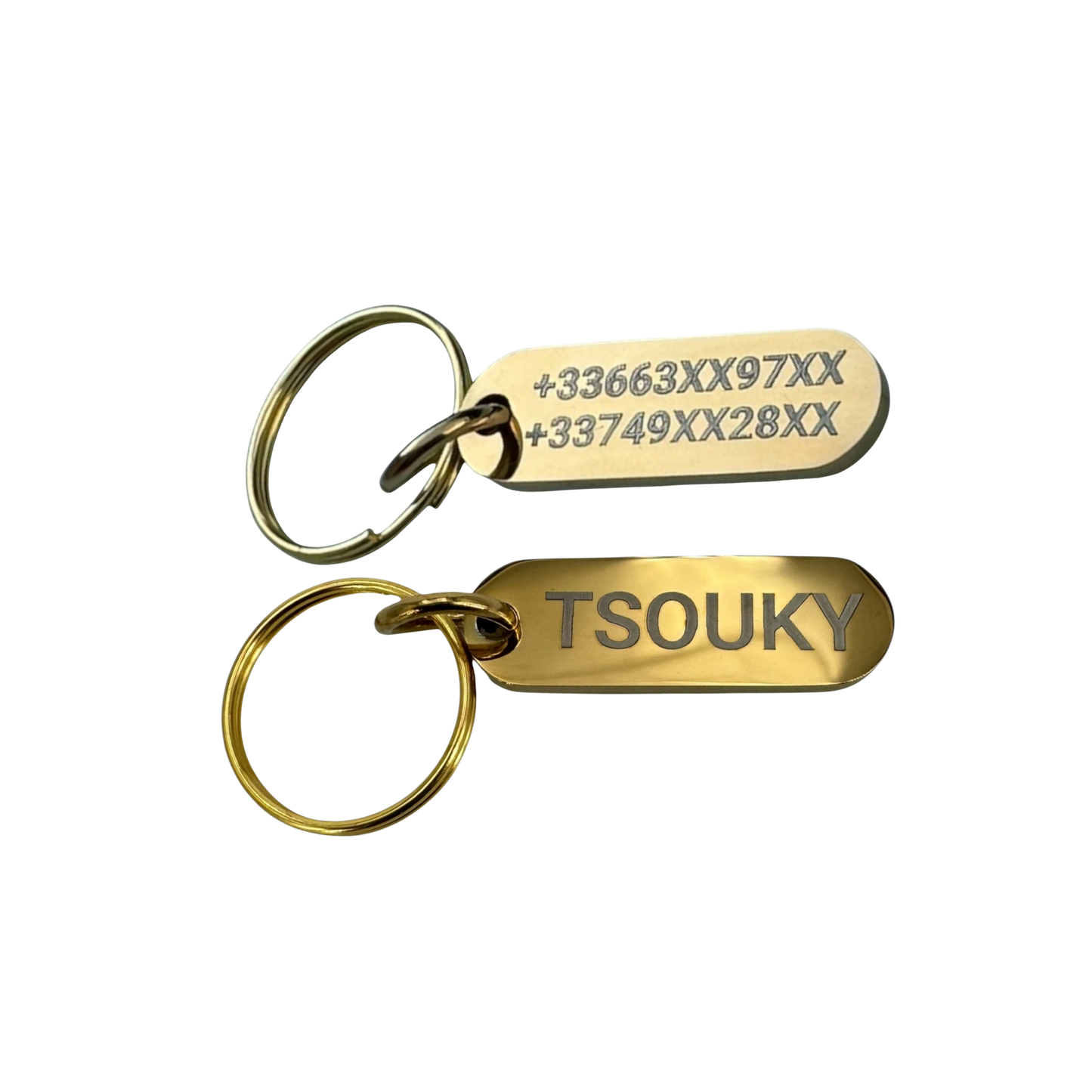 UNIKTAG - Mini-Hunde- und Katzen-ID-Tag aus Edelstahl - Personalisierbar, diskret und elegant | Luxus und Originalität