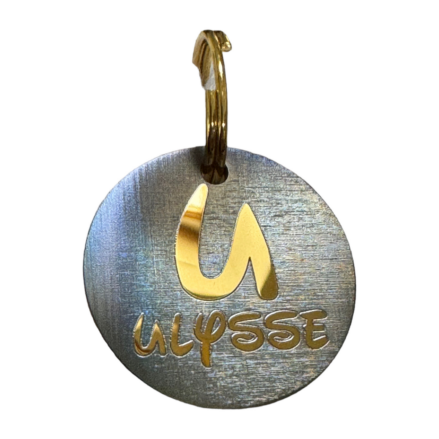 Médaille QR Code en acier Edition Spéciale irisée Numbers & Letters