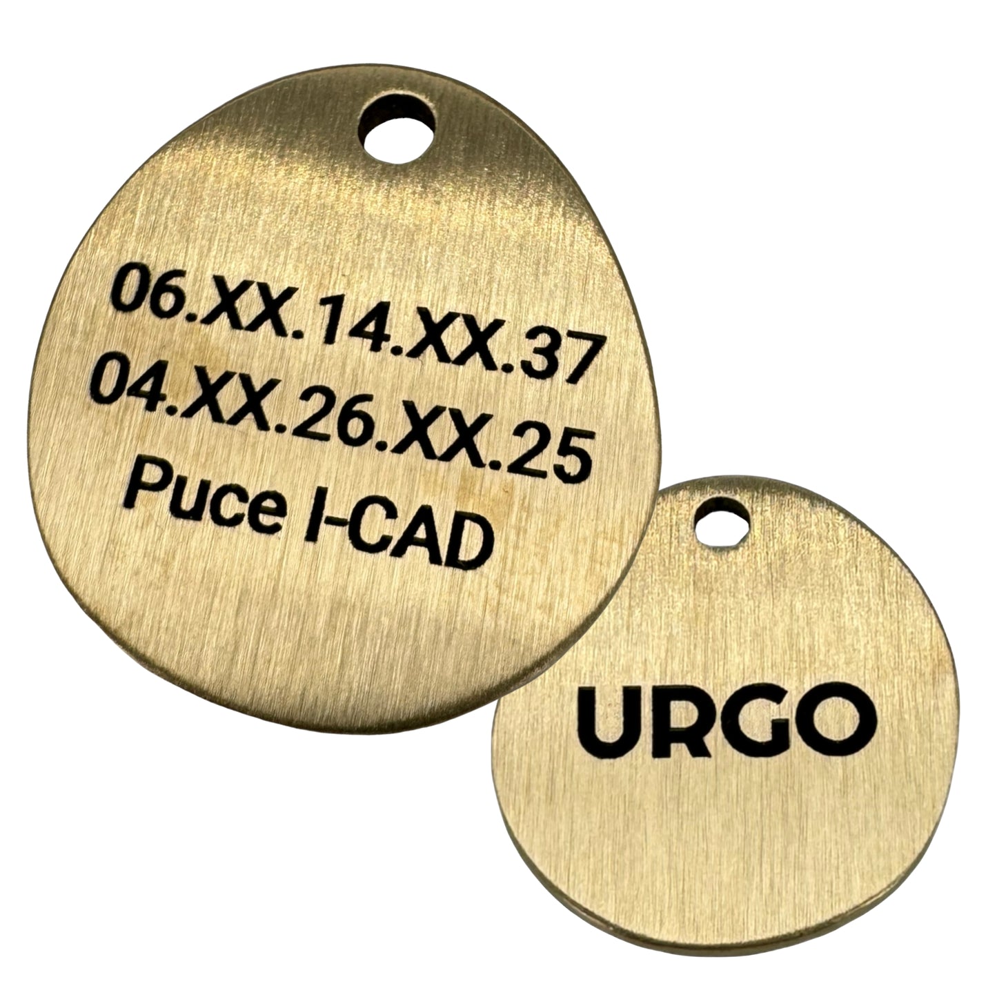 Oval brass medal