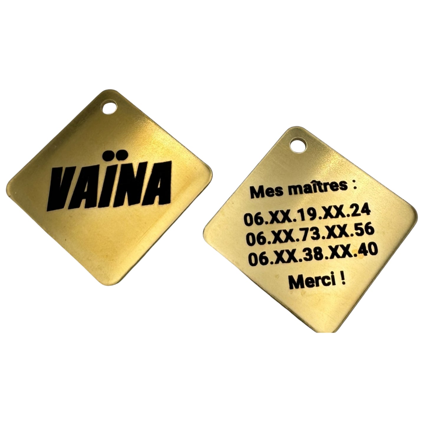 Brass diamond medal