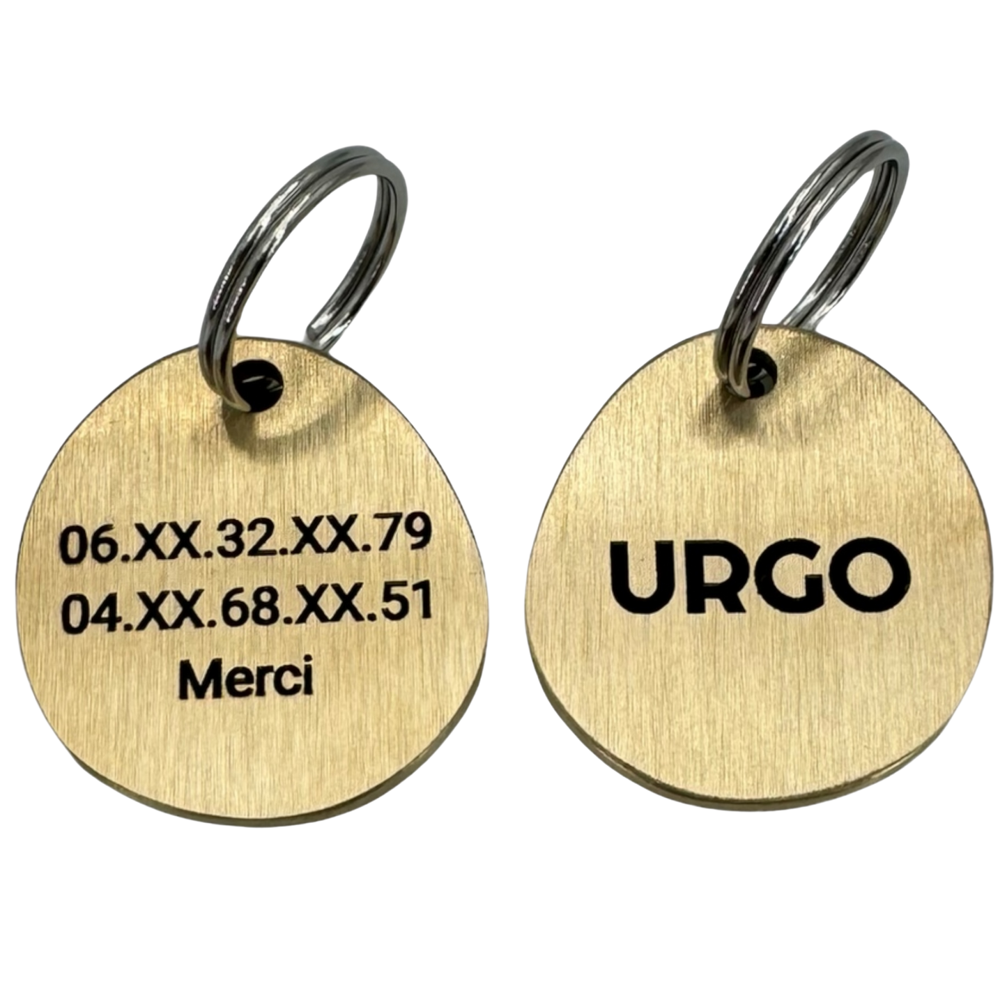 Oval brass medal