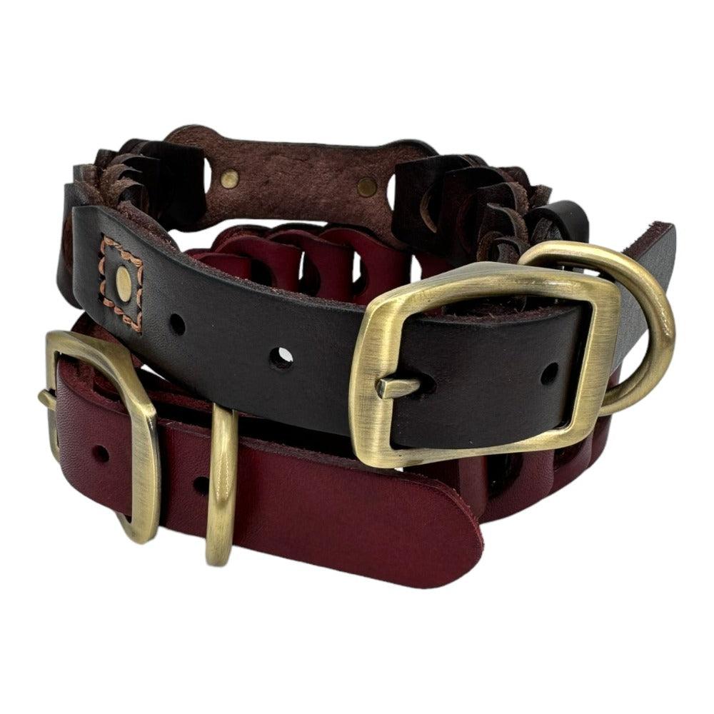 Collier en cuir avec plaque d'identité Rifle - UNIKTAG