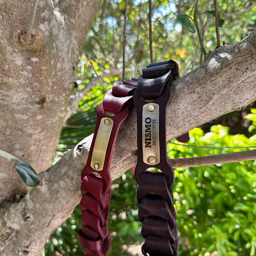 Collier en cuir avec plaque d'identité Rifle - UNIKTAG