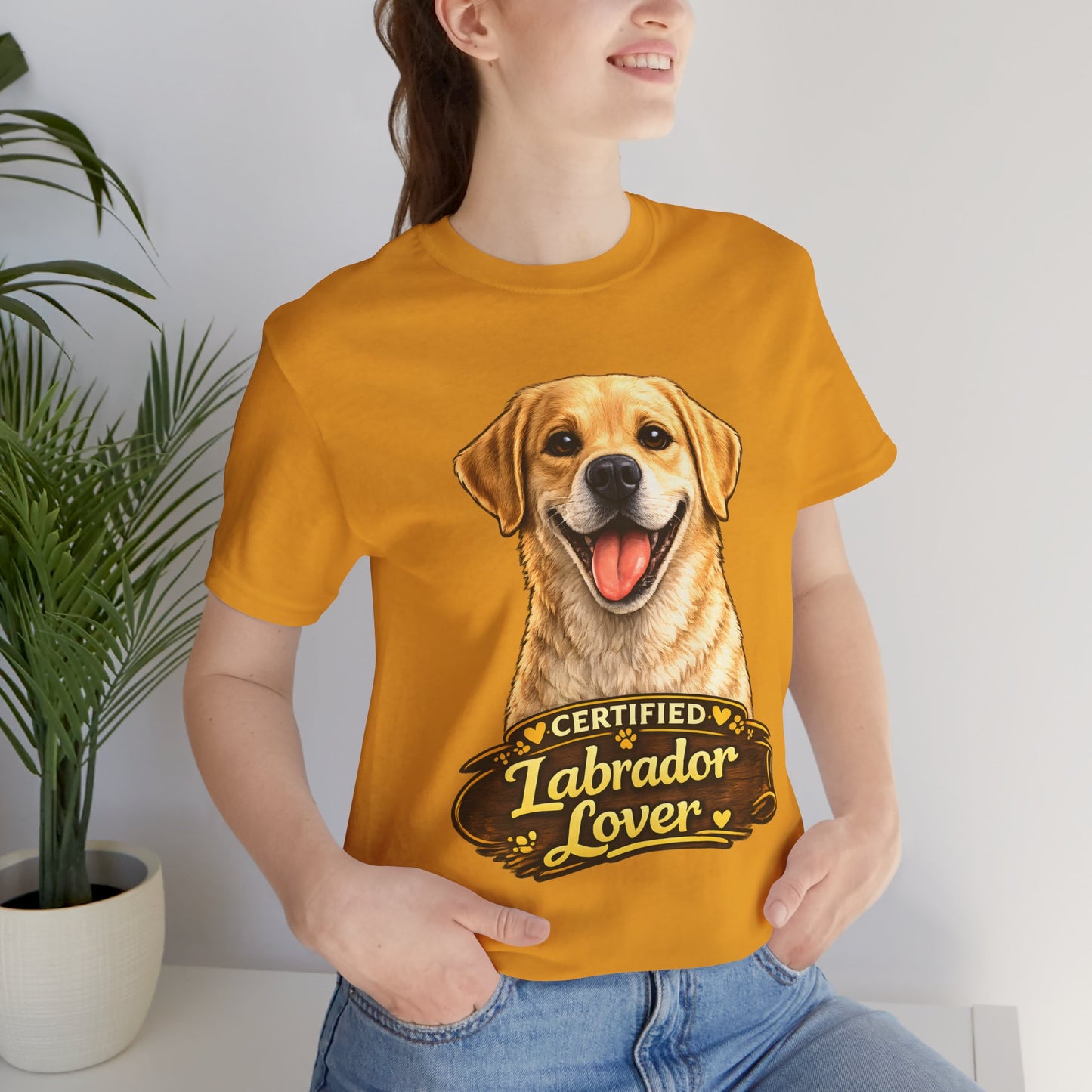 T-shirt Labrador Lover – Unisexe Premium Bella Canvas | Livraison Offerte - sable