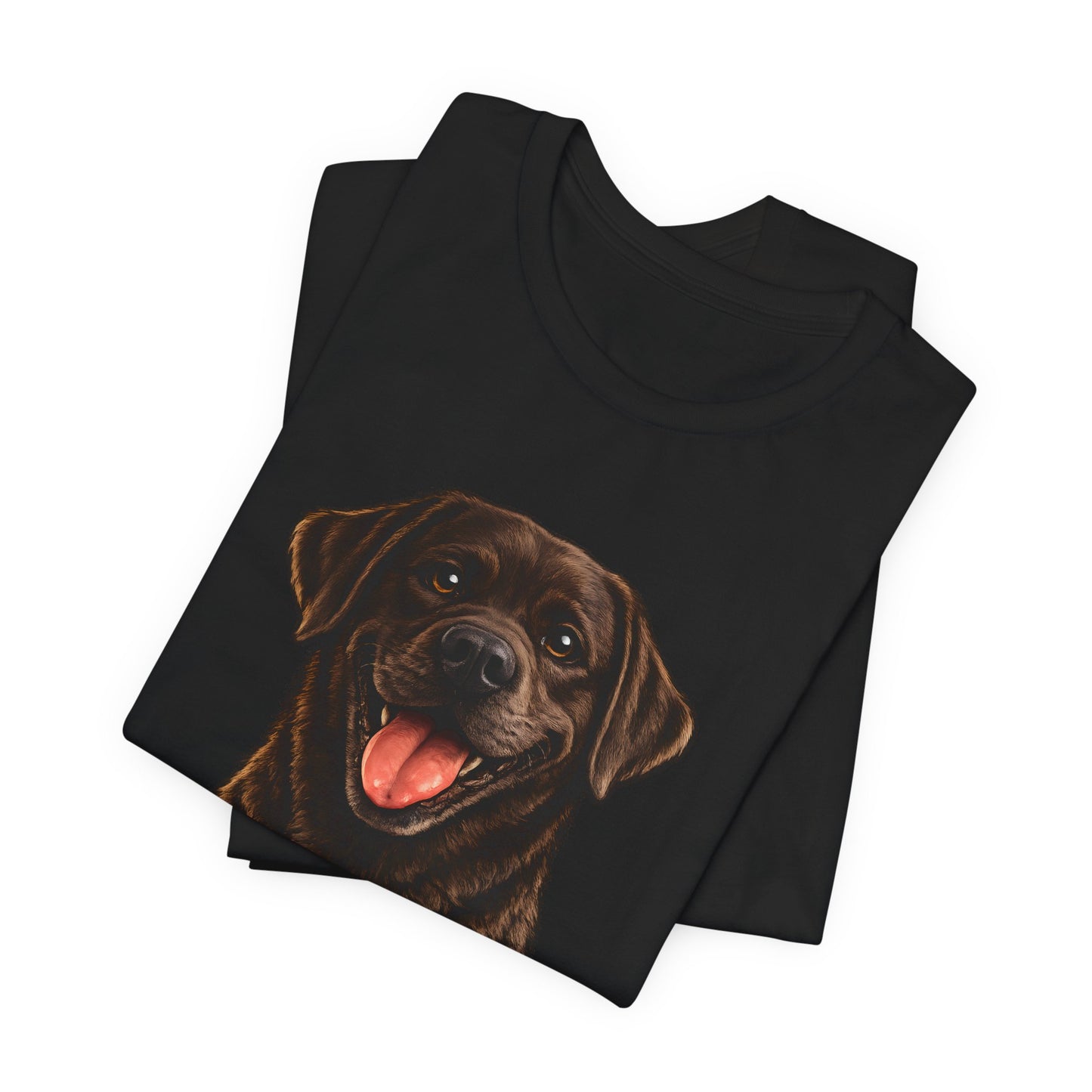 T-shirt Labrador Lover – Unisexe Premium Bella Canvas | Livraison Offerte - chocolat