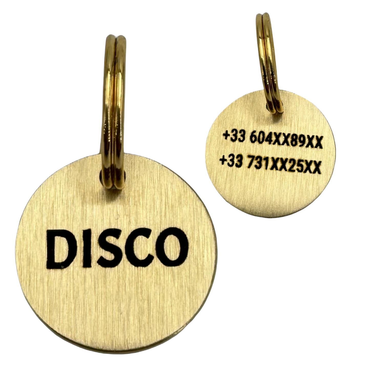 25mm round brass medal 