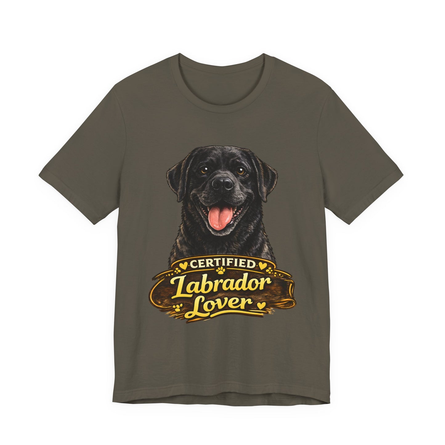 T-shirt Labrador Lover – Unisexe Premium Bella Canvas | Livraison Offerte - brun