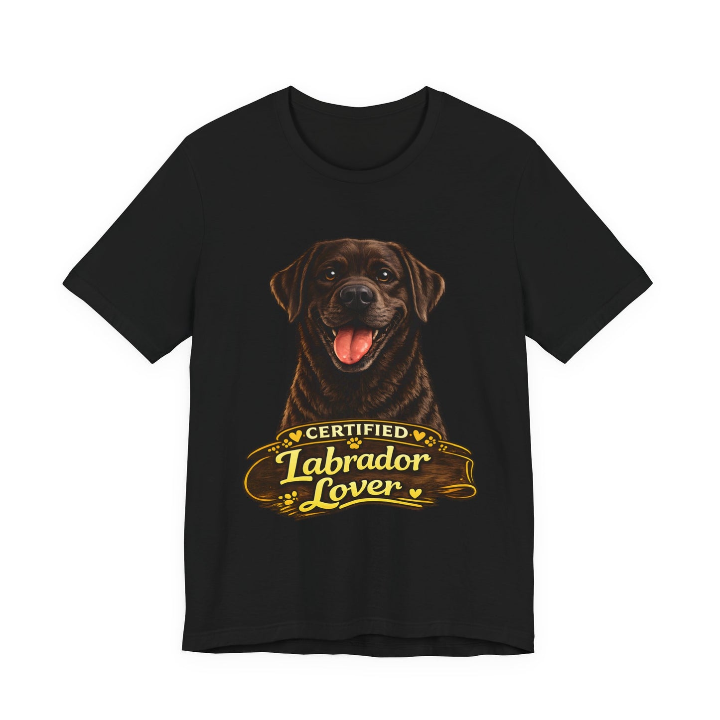 T-shirt Labrador Lover – Unisexe Premium Bella Canvas | Livraison Offerte - chocolat