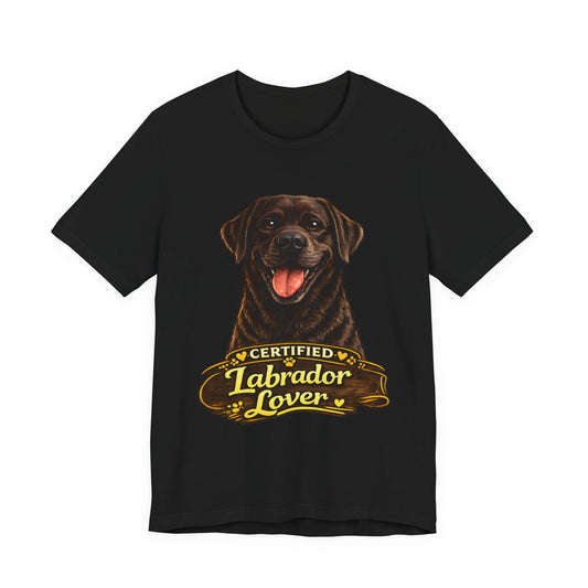 T-shirt Labrador Lover – Unisexe Premium Bella Canvas | Livraison Offerte - chocolat