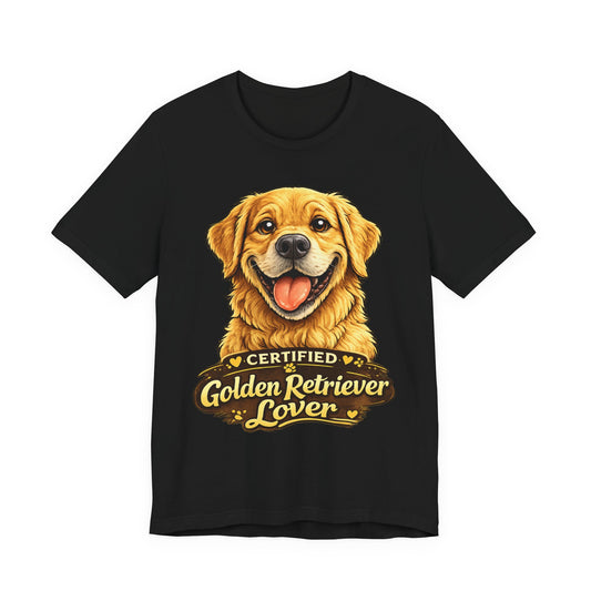 T-shirt Golden Retriever Lover – Unisexe Premium Bella Canvas | Livraison Offerte