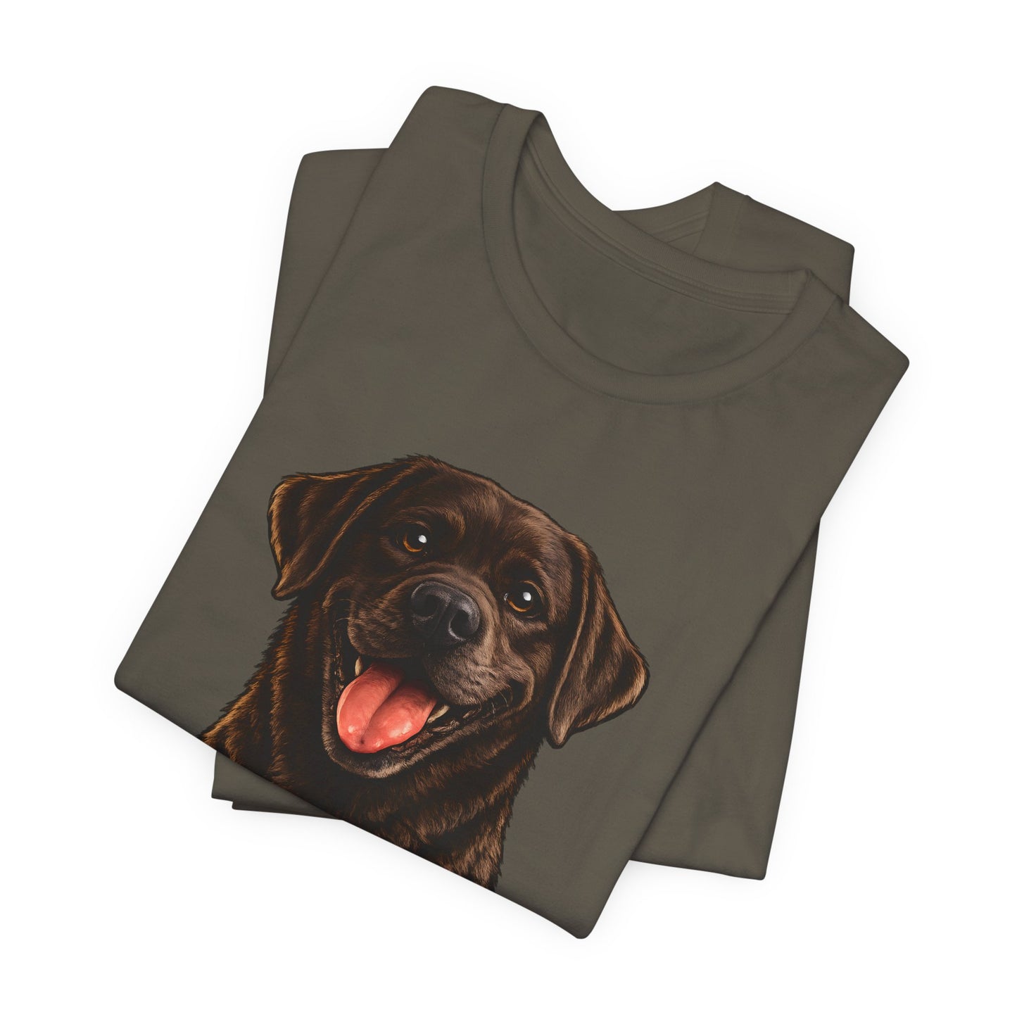 T-shirt Labrador Lover – Unisexe Premium Bella Canvas | Livraison Offerte - chocolat