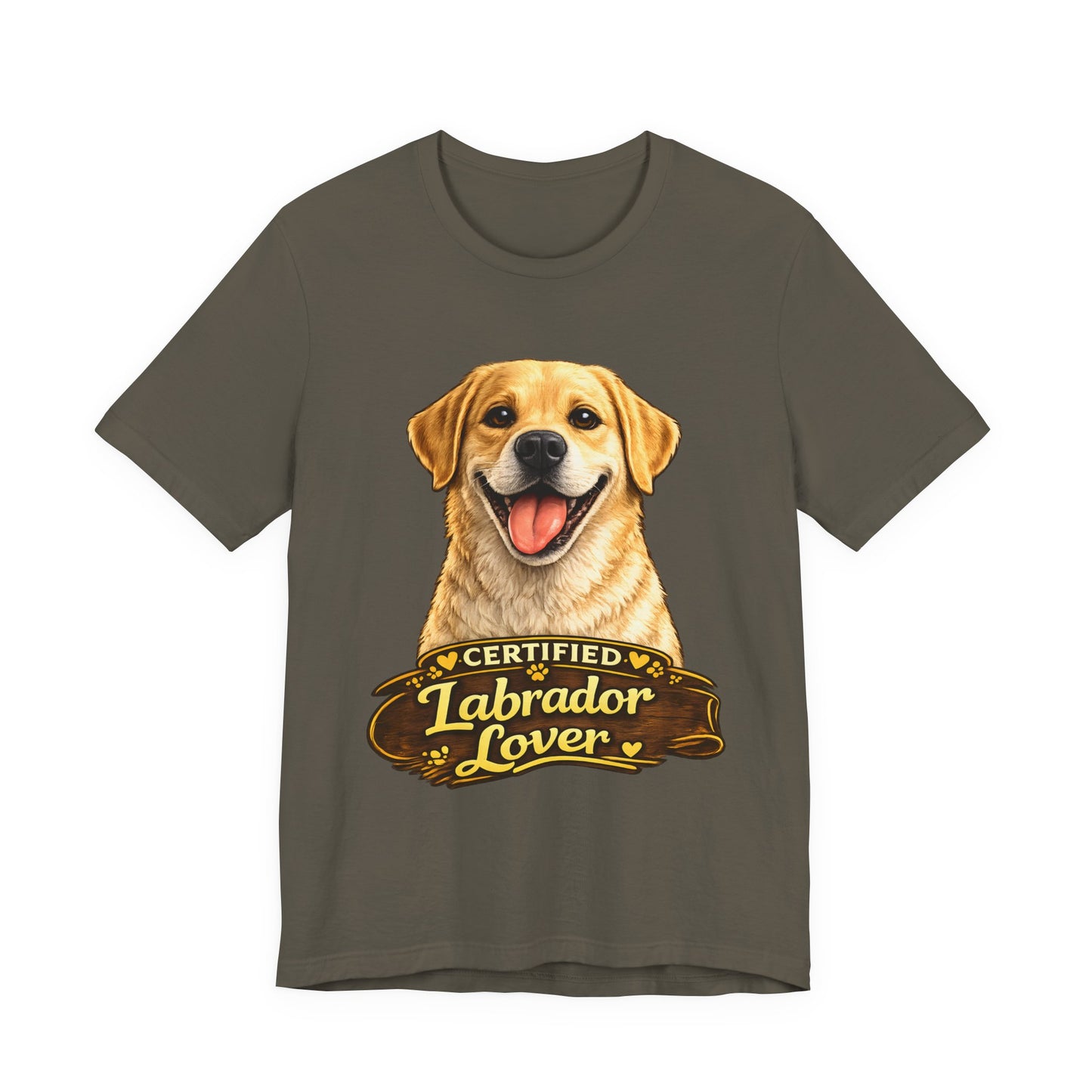 T-shirt Labrador Lover – Unisexe Premium Bella Canvas | Livraison Offerte - sable