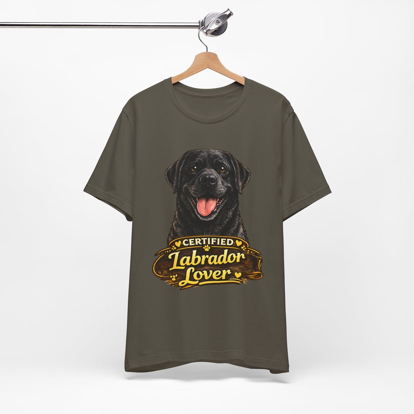 T-shirt Labrador Lover – Unisexe Premium Bella Canvas | Livraison Offerte - brun