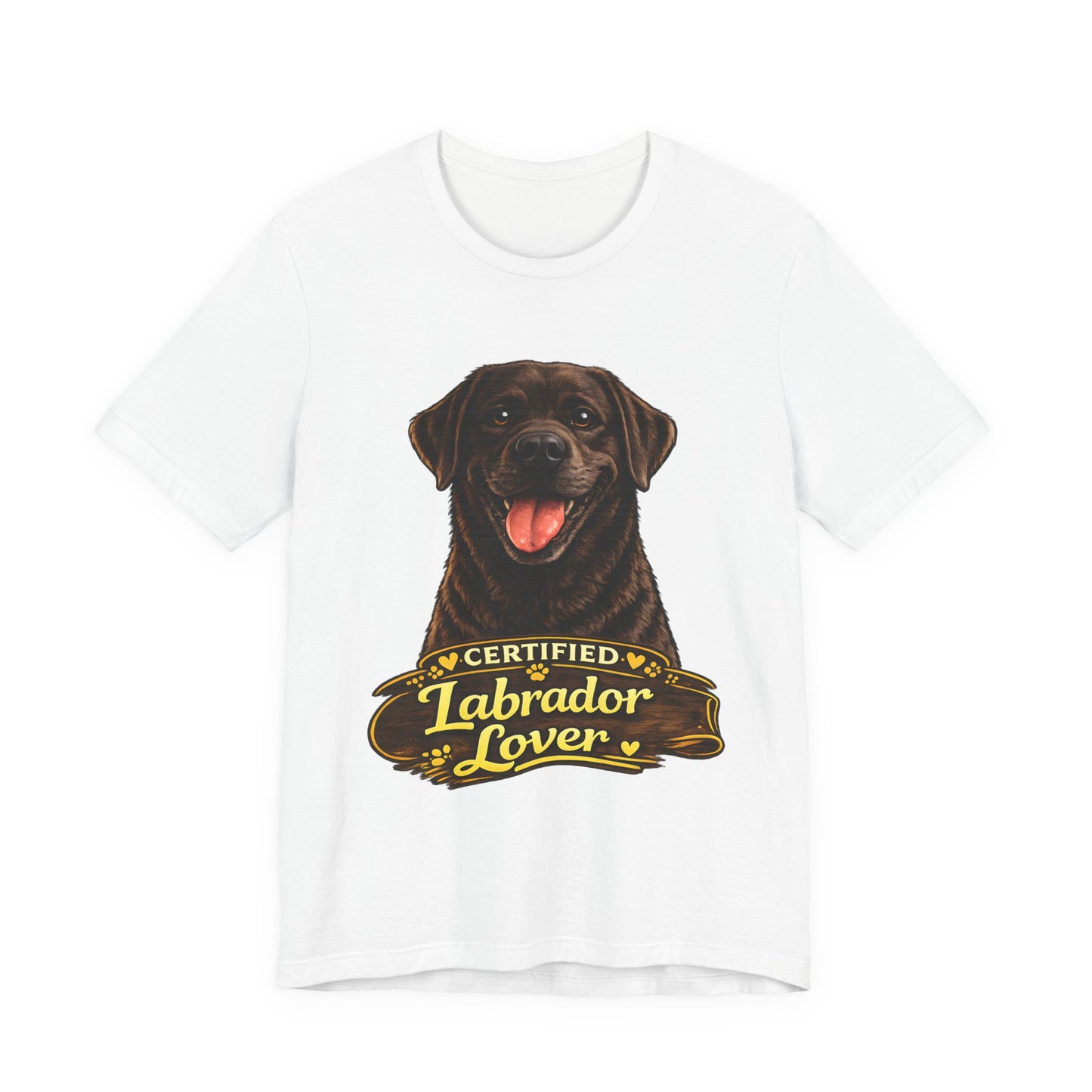 T-shirt Labrador Lover – Unisexe Premium Bella Canvas | Livraison Offerte - chocolat