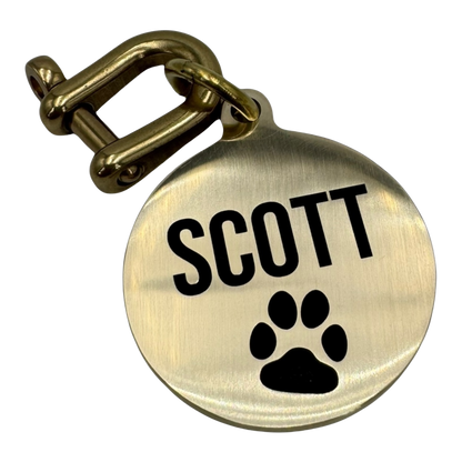Médaille Masterpiece en laiton polibrassé pour chien, 32mm ou 44mm – UNIKTAG