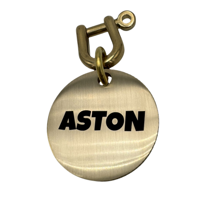 Médaille Masterpiece en laiton polibrassé pour chien, 25mm – UNIKTAG