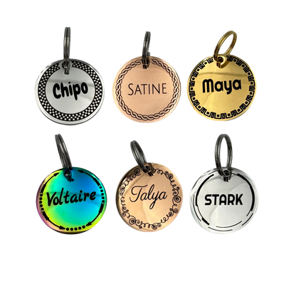 Médaille ronde cercée, anneau de fixation fourni