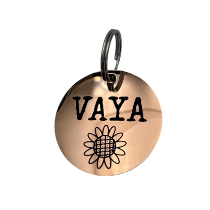 Medal in golden sandalwood 