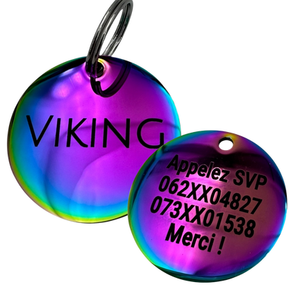 Médaille acier, vue verso