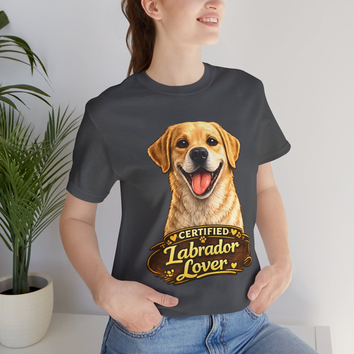 T-shirt Labrador Lover – Unisexe Premium Bella Canvas | Livraison Offerte - sable