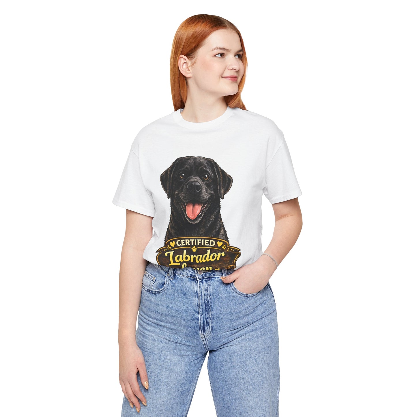 T-shirt Labrador Lover – Unisexe Premium Bella Canvas | Livraison Offerte - brun