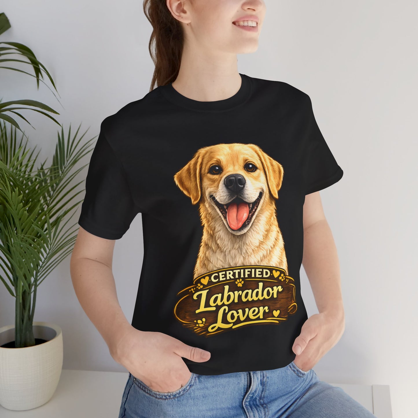 T-shirt Labrador Lover – Unisexe Premium Bella Canvas | Livraison Offerte - sable