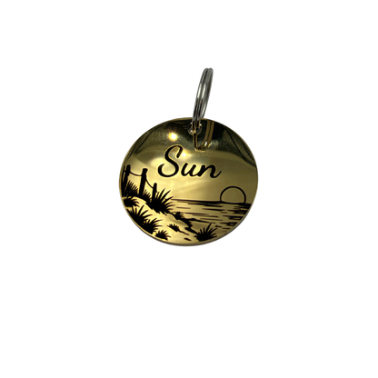 Médaille illustrée en Acier Inoxydable Personnalisée pour Chien et Chat