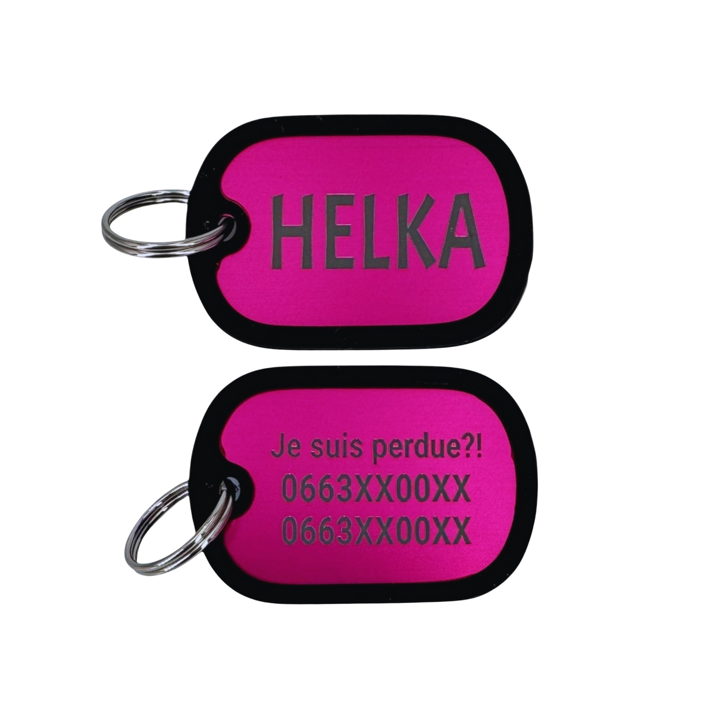 Médaille plaque en  aluminium avec bumper en silicone