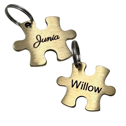 Médaille puzzle en laiton pour chien et chat – UNIKTAG
