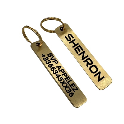 Médaille longue barre en laiton pour chien et chat – UNIKTAG