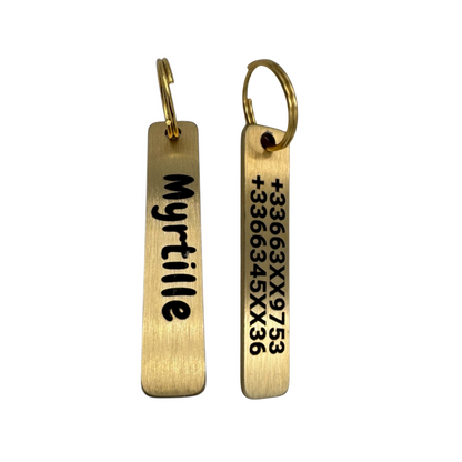 Médaille longue barre laiton, vue verso
